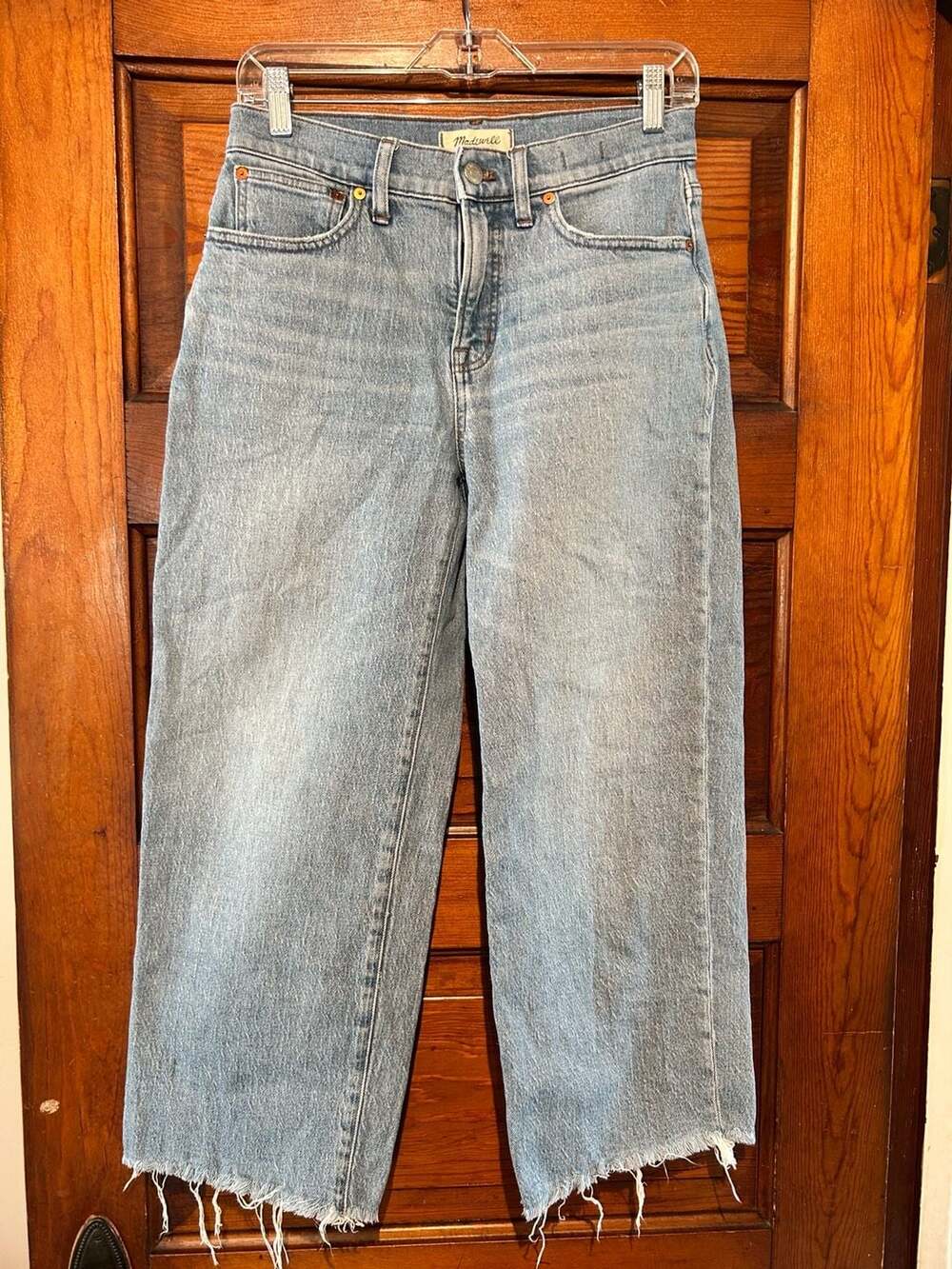 Madewell The Perfect Vintage Wide-Leg Crop Jean in Light Wash Size 27P